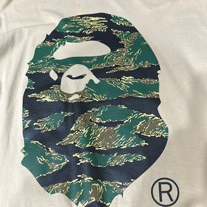 BATHING APE BAPE LARGE CAMO HEAD T SHIRT